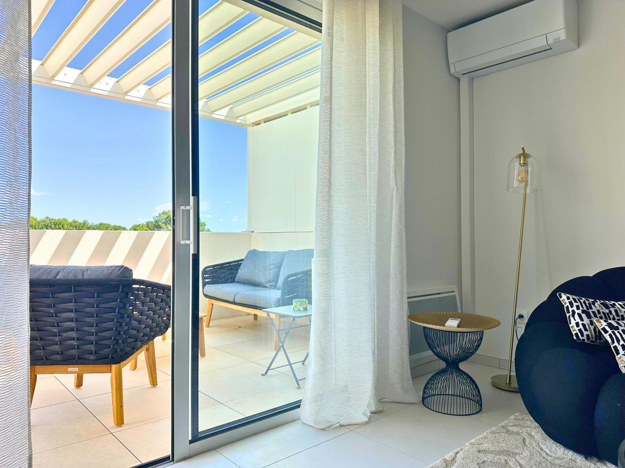 Le Square D'Evan - Appartement De Standing - Grande Terrasse Exterieure - Climatisation Saint-Aunes Eksteriør bilde