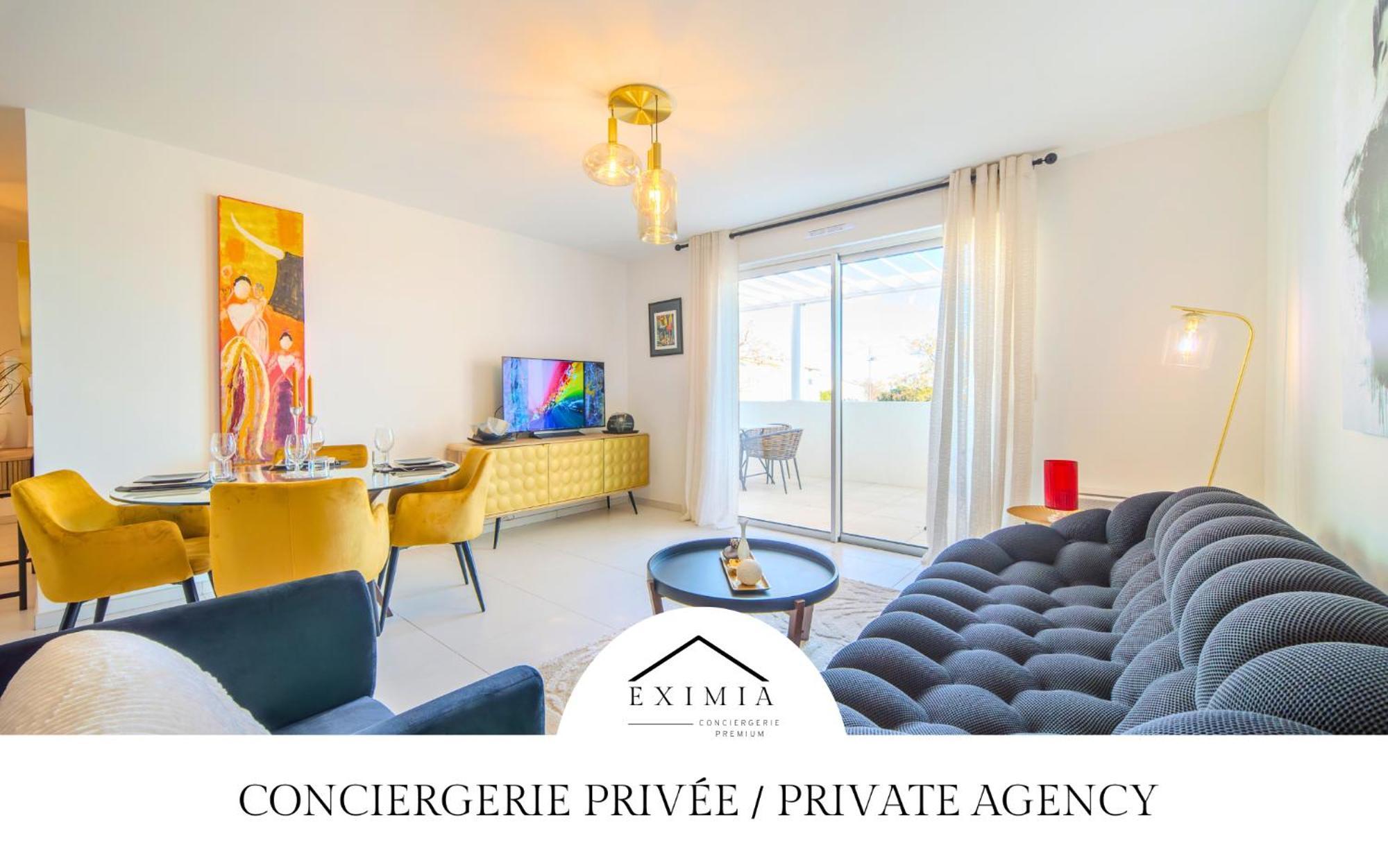 Le Square D'Evan - Appartement De Standing - Grande Terrasse Exterieure - Climatisation Saint-Aunes Eksteriør bilde
